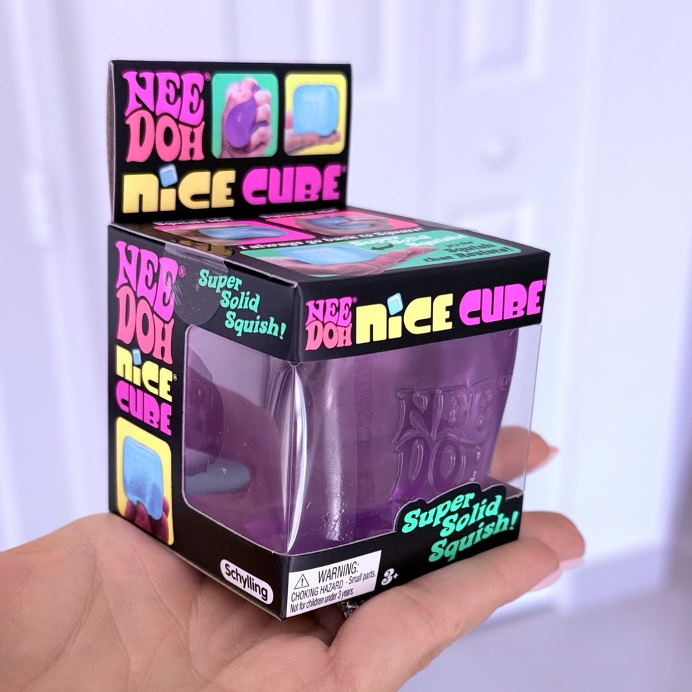 Nee doh Nice Cube - Purple Squishy Toy